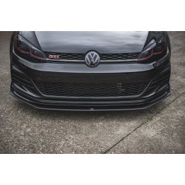 Накладка сплиттер на передний бампер на VW Golf VII GTI TCR